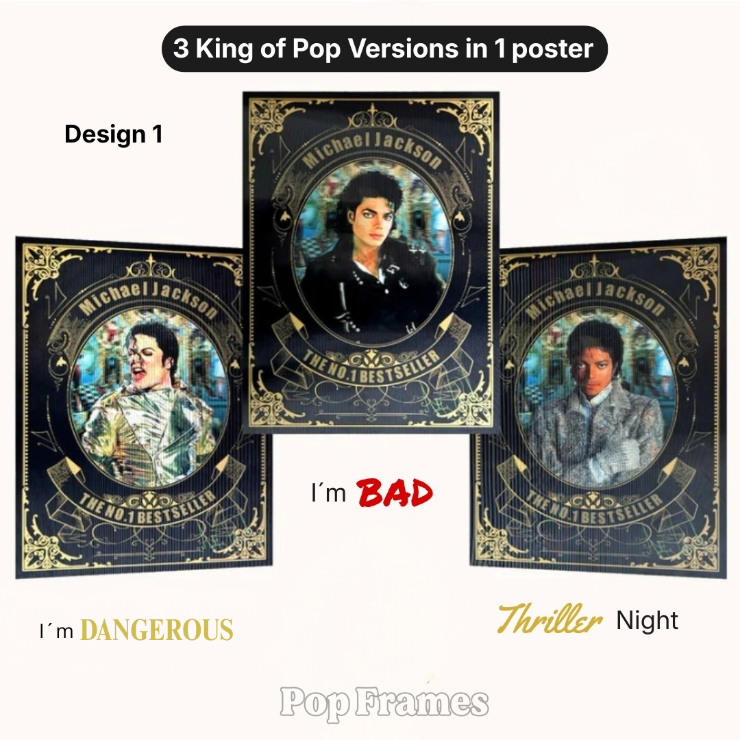 3D King of Pop Poster
