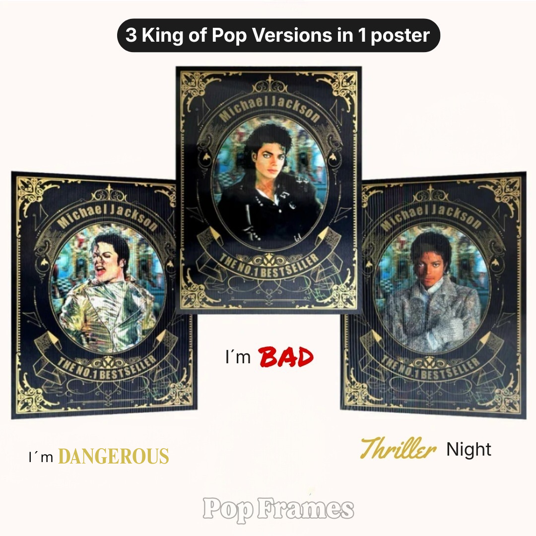 3D King of Pop Poster